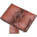 Pochette pour soirée imitation peau de serpent