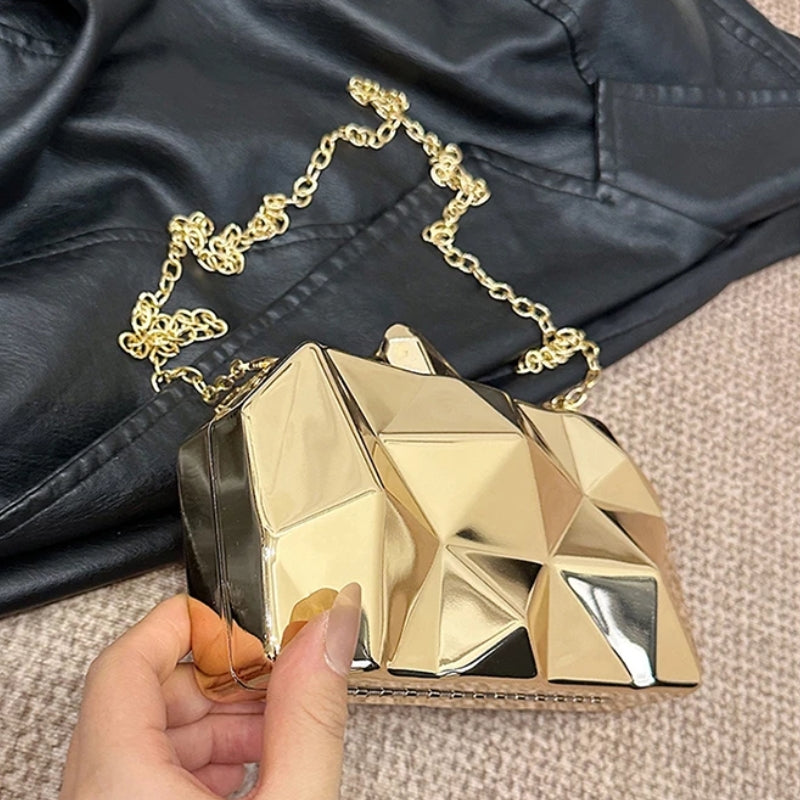 Pochette soirée à décor géométrique