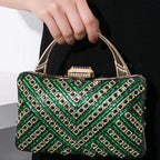 Pochette verte scintillante pour soirée