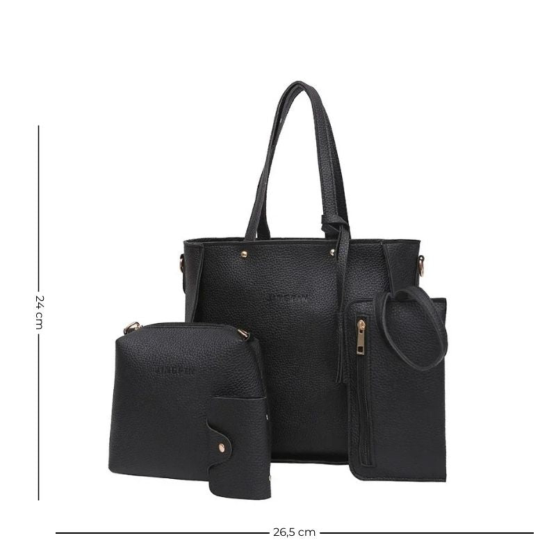 Quatre sacs à main au style décontracté