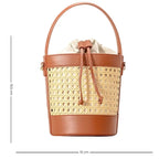 Sac à bandoulière design en rotin tressé