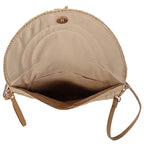 Sac à bandoulière en paille au tricot