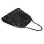 Sac à bandoulière féminin noir au toucher souple