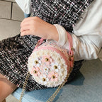 Sac à bandoulière fleuri pour fillette