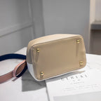 Sac à bandoulière luxueux pour femme, forme seau