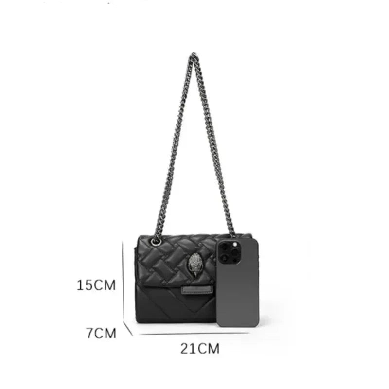Sac à chaîne noir et matelassé