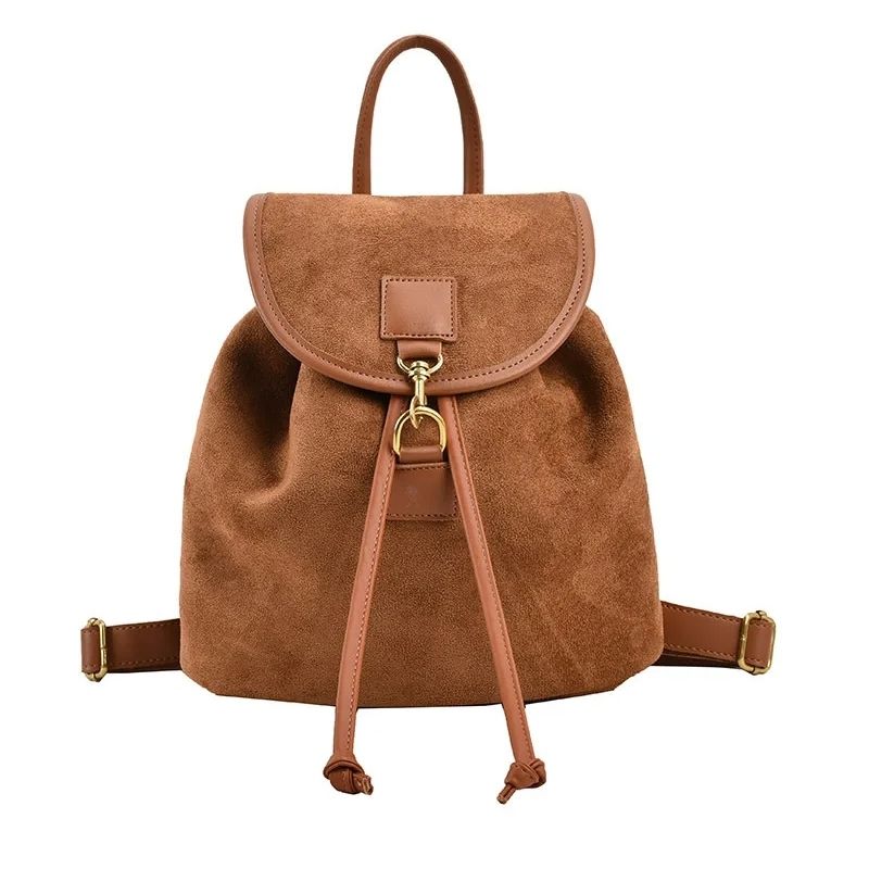 Sac à dos chic et élégant effet daim