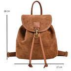 Sac à dos effet daim au style chic et élégant