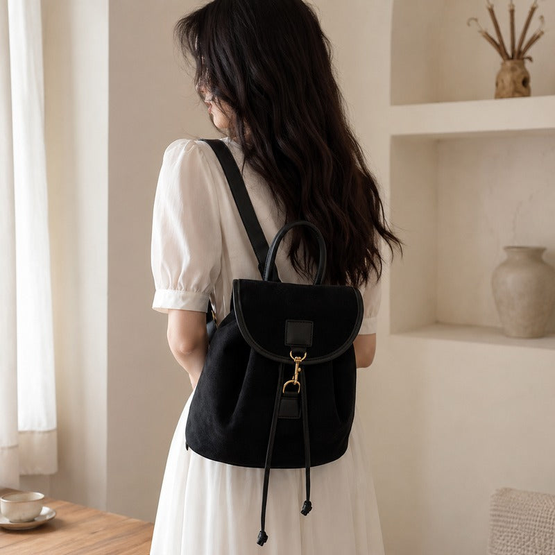 Sac à dos effet daim chic et raffiné