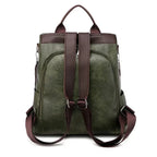 Sac à dos et à main femme élégant kaki