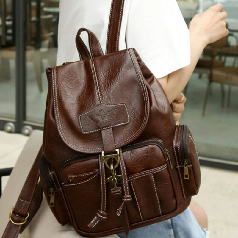 Sac à dos femme rétro