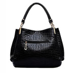 Sac à effet croco noir