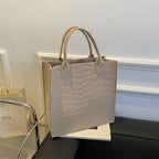 Sac à effet matelassé, décontracté et format tote