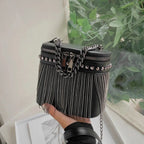 Sac à élégante frange métallique