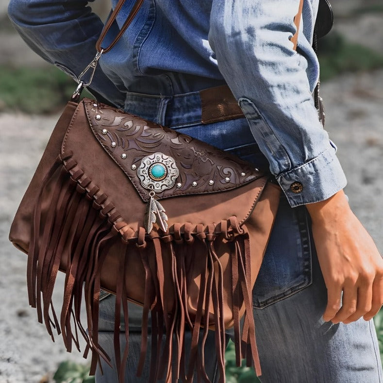 Sac à franges de style bohème