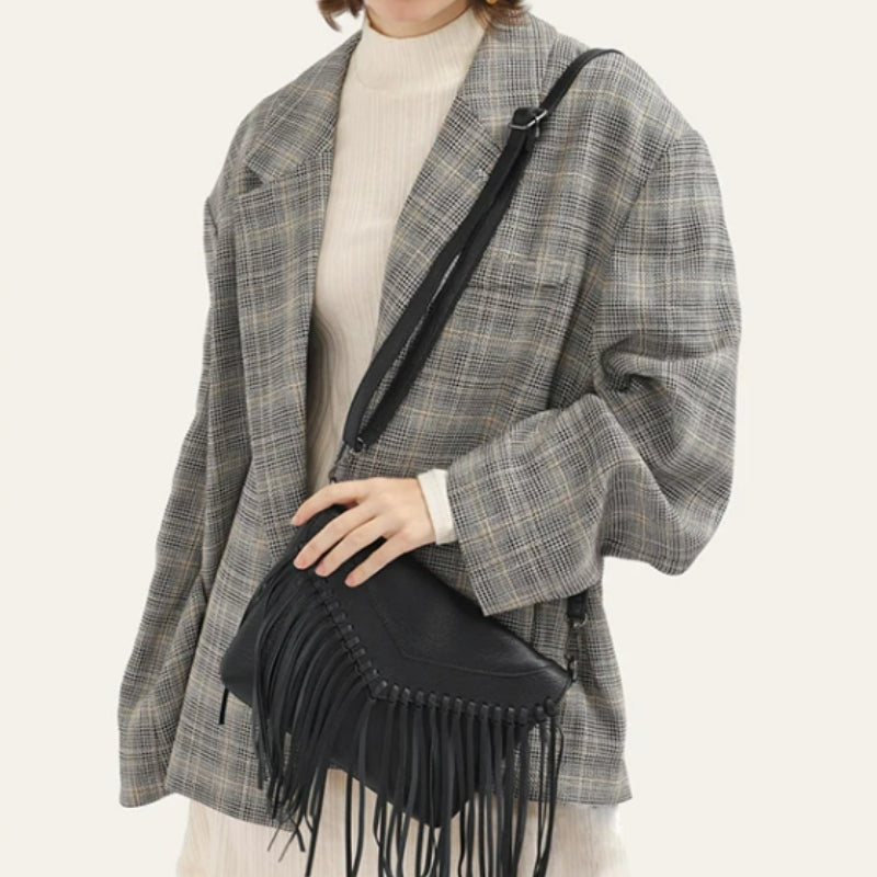 Sac à franges en bandoulière
