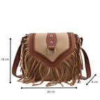Sac à franges style besace