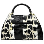 Sac à imprimé serpent avec poignées