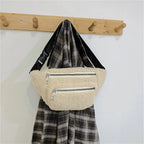 Sac à la taille femme pratique en peluche