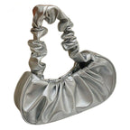 Sac à main à aspect plissé