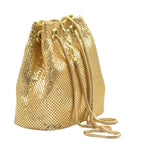 Sac à main à finition métallisée