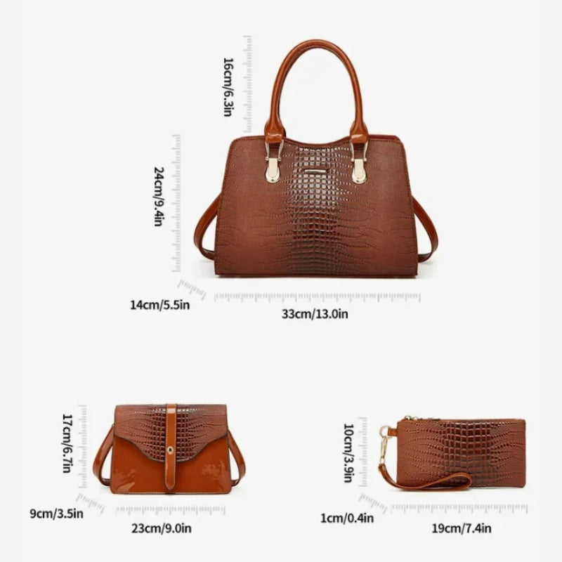 Sac à main accompagné de son porte-monnaie assorti
