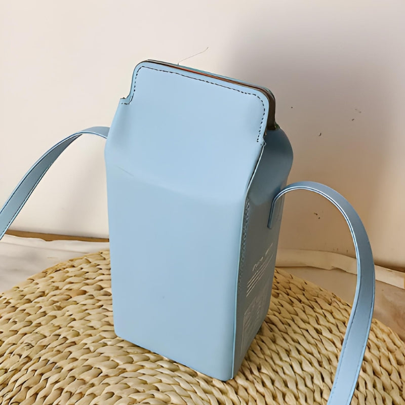 Sac à main au format brique de lait