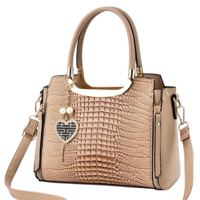 Sac à main au rendu croco
