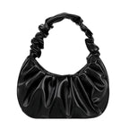 Sac à main au rendu plissé