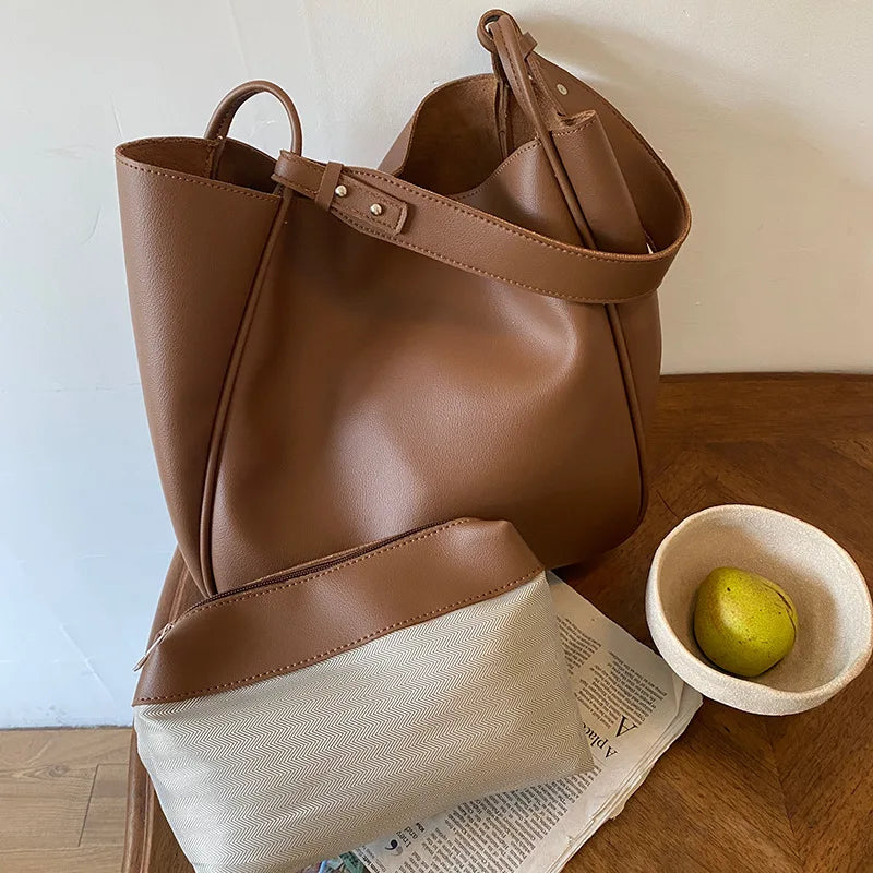 Sac à main au style fourre-tout souple
