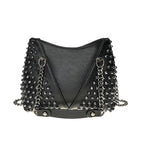 Sac à main au style rock clouté