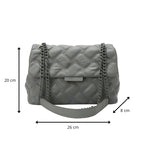 Sac à main avec chaîne et finition matelassée