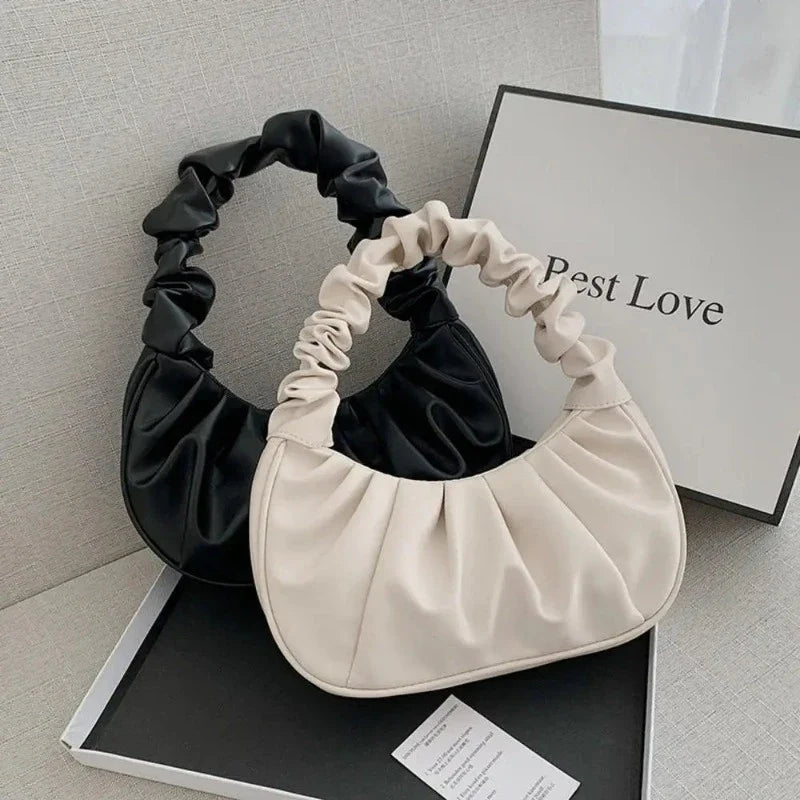 Sac à main avec effet de plis