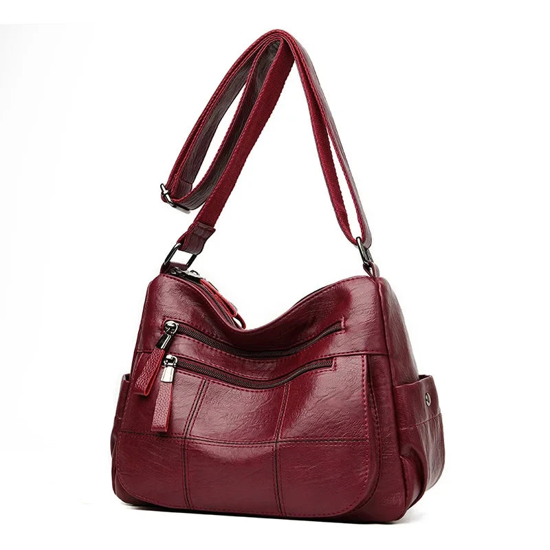 Sac à main avec multiples poches style vintage