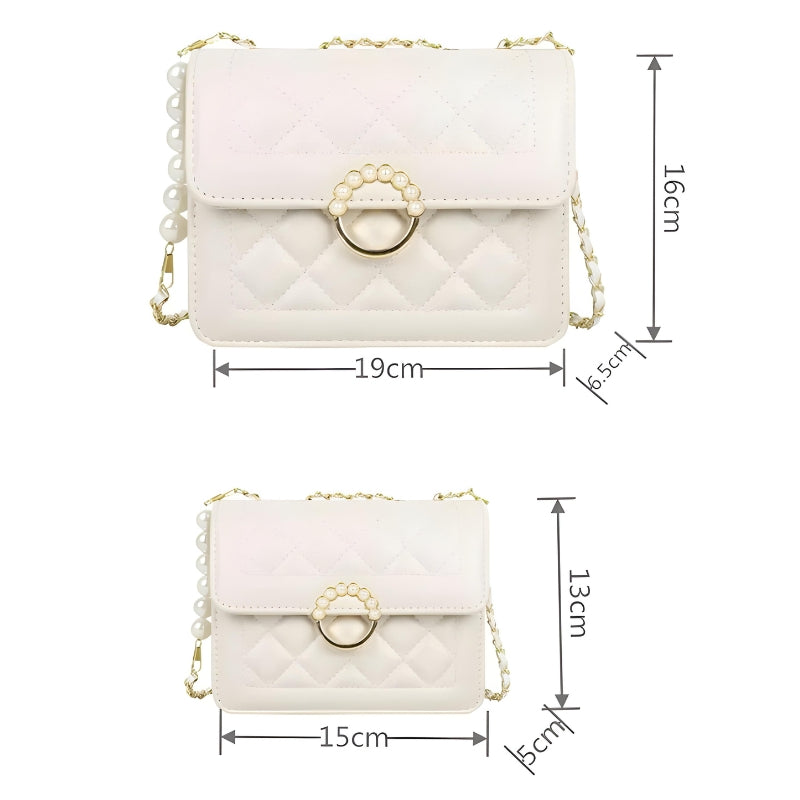 Sac à main avec perles et finition matelassée