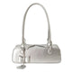 Borsa Baguette In Ecopelle Con Ciondolo