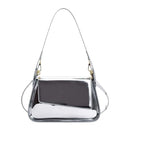 Sac à main baguette métallisé au look audacieux
