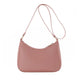 Retro Pink Faux Leather Baguette Shoulder Bag