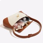 Sac à main baguette synthétique à bandoulière ajustable
