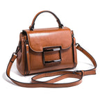 Sac à main bandoulière vintage marron pour femme