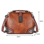Sac à main brun au charme vintage