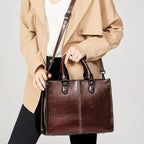 Sac à main brun en cuir