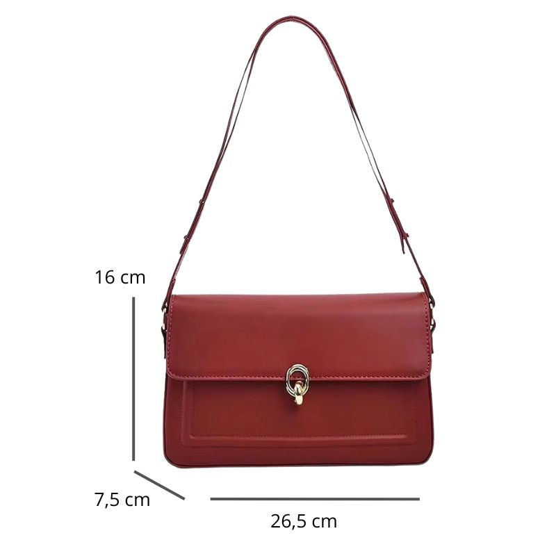 Sac à main chic de style rétro baguette