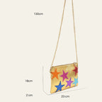Sac à main coloré avec motifs d’étoiles