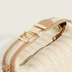 Sac à main compact fabriqué en paille
