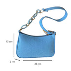 Sac à main compact format baguette couleur audacieuse