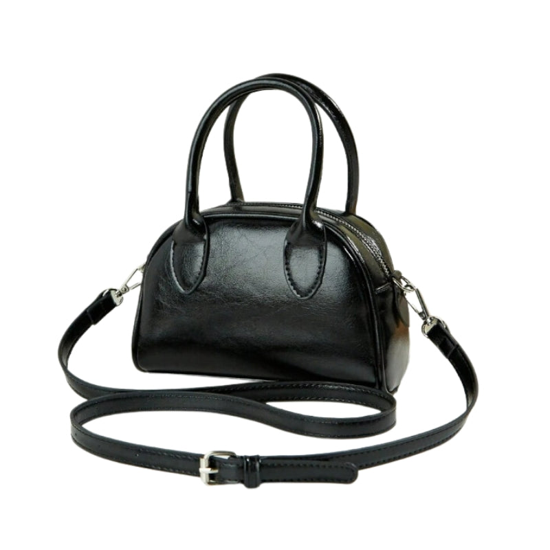 Sac à main compact pour femme type bowling