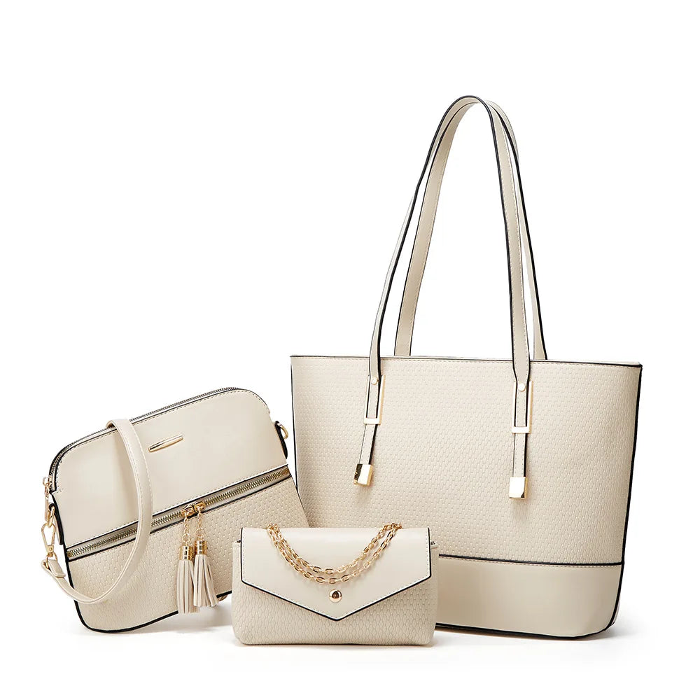 Sac à main constitué de trois pièces