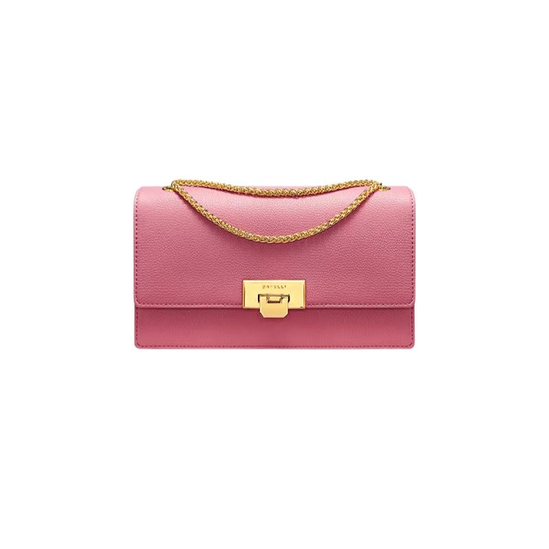 Sac à main de luxe en cuir rose pour femme