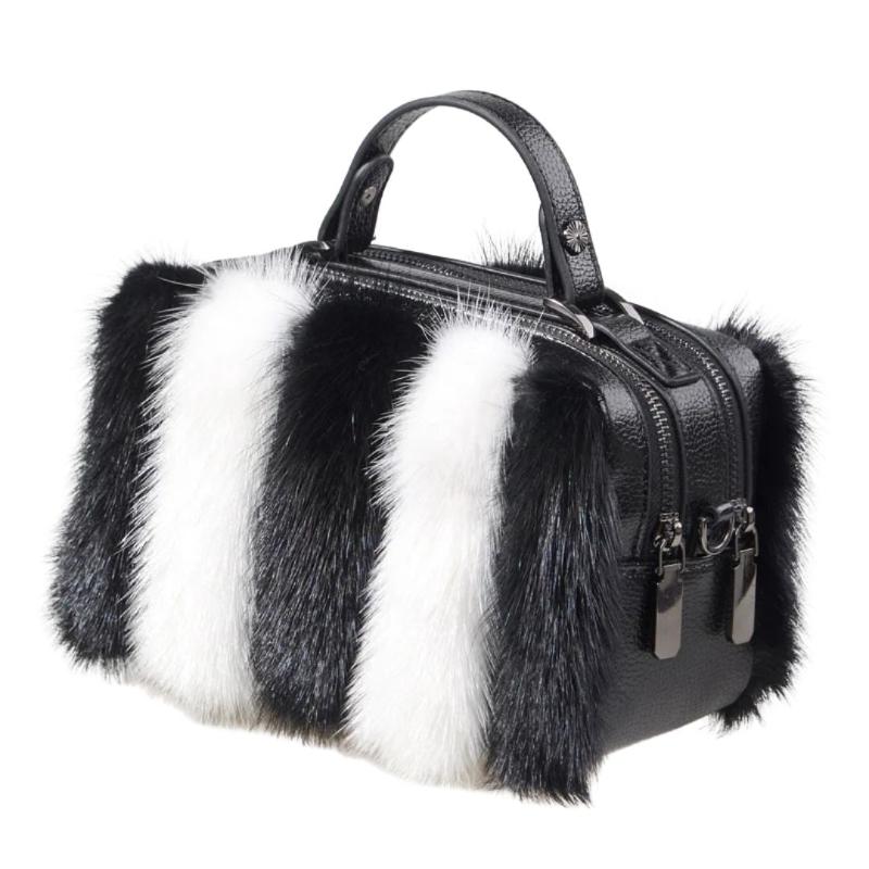 Sac à main de luxe en fourrure